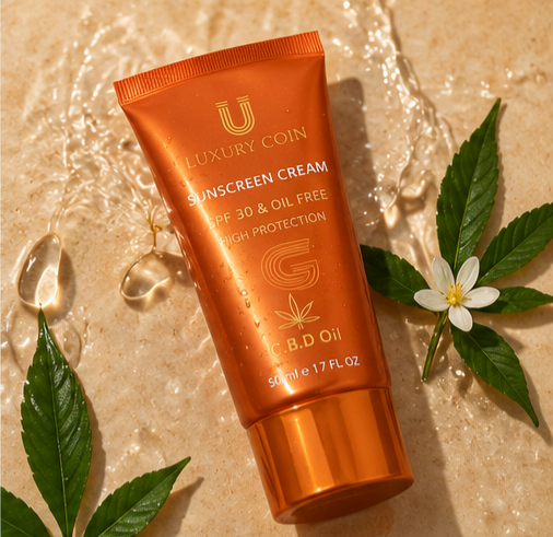 کرم ضد آفتاب spf30 برند لاکچری کوین