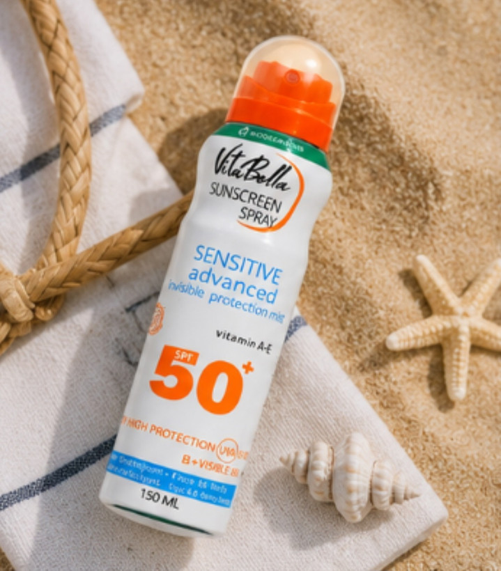 اسپری 150 میل ضد آفتاب SPF ۵۰ پوست حساس ویتابلا